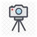 Camera Stand Tripod Photo Studio Icon