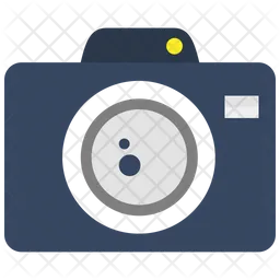 Camera with lens outline  Icon