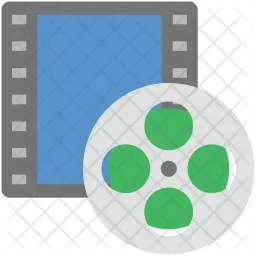 Camera with Reel  Icon