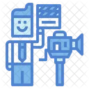 Cameraman Man Vidiocamera Icon