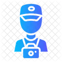 Cameraman Recording Videography Icon