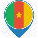 Cameroun Drapeau Monde Icon