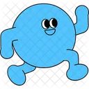 Azul Personajes Personajes Lindos Icono