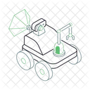 Caminante Lunar Robot Rover Vehiculo Icono