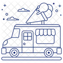 Caminhao De Sorvete Van De Sorvete Entrega De Sorvete Ícone