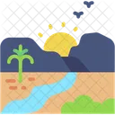 Caminho Cenario Natureza Ícone