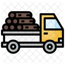 Camion Madera Registro Icono