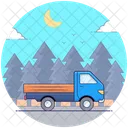 Camion Per La Consegna Delle Merci Camion Per La Consegna Consegna Del Carico Icon