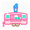 Batido Comida Camion Icono