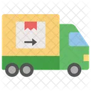 Camion De Carga Camion De Reparto Entrega Logistica Icono