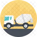 Cemento Camion Blanco Icono