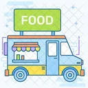 Puesto Callejero Vendedor Ambulante Puesto De Comida Icono
