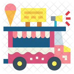 Camion de helados  Icono