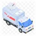 Camion De Noticias Camion De Television Vehiculo De Noticias Icono