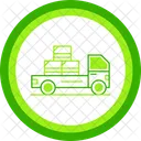 Camion De Reparto Vehiculo Logistico Servicio De Envio Icono