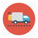Entrega Camion Carton Icono