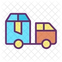 Transporte De Camiones Camion De Reparto Transporte De Reparto Icono
