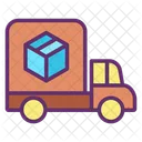 Logistica Camion De Reparto Vehiculo De Reparto Icono