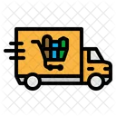 Entrega Camion Comida Icono