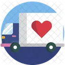 Mano Camion Corazon Icon