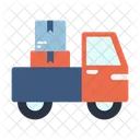 Camion De Reparto Paquete Scooter De Reparto Icon