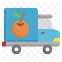 Camión de reparto de frutas  Icono