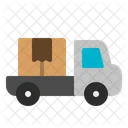 Camion Entrega Paquete Icono