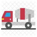 Cemento Camion Mezclador Icono