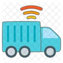 Transporte Camion Vehiculo Entrega Inteligente Iot Envio Internet Cosas Icono