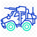 Vehiculo Militar Icono