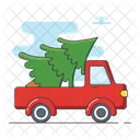 Camion Arbol De Navidad Vehiculo Icono