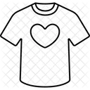 Coração de camisa  Ícone