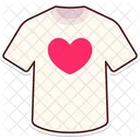 Coração de camisa  Ícone