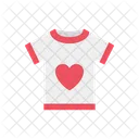 Camisa de corazon  Icono