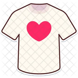 Camisa corazon  Icono