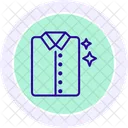 Icono De Circulo De Color De Camisa Doblada Icon