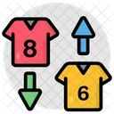 Troca De Camisas Roupas Masculinas Vestiveis Ícone