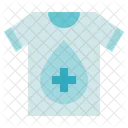 Donacion De Sangre Medico Camiseta Icono