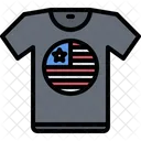 Camiseta americana  Icono