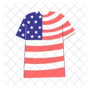 Camiseta de la bandera americana  Icono