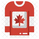 Camiseta de canadá  Icono