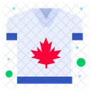 Camiseta de canadá  Icono