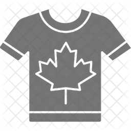 Camiseta de canadá  Icono