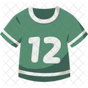 Camiseta con el número 12  Icono