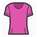 Camiseta rosa  Icono