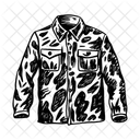 Camo Jacket Apparel Clothing Icon
