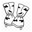 Camouflage Gaiters Protection Safety Icon