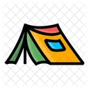 Camp Tent Fire Icon