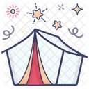 Summer Camp Campsite Outdoor Shelter Icon