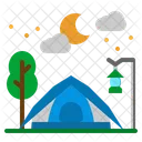 Camp Tent Travel Icon